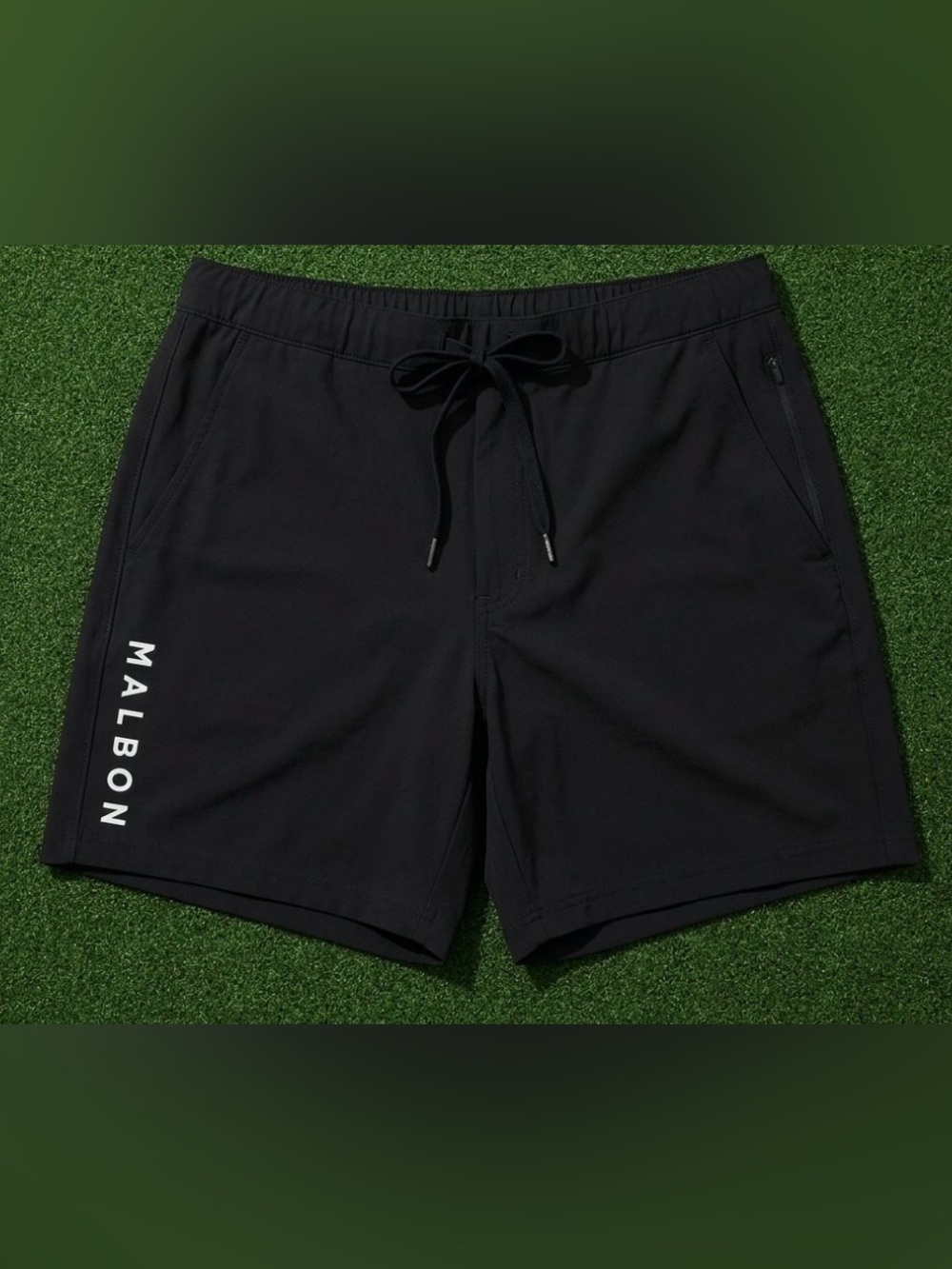 NEW Malbon 6 In Shorts Black